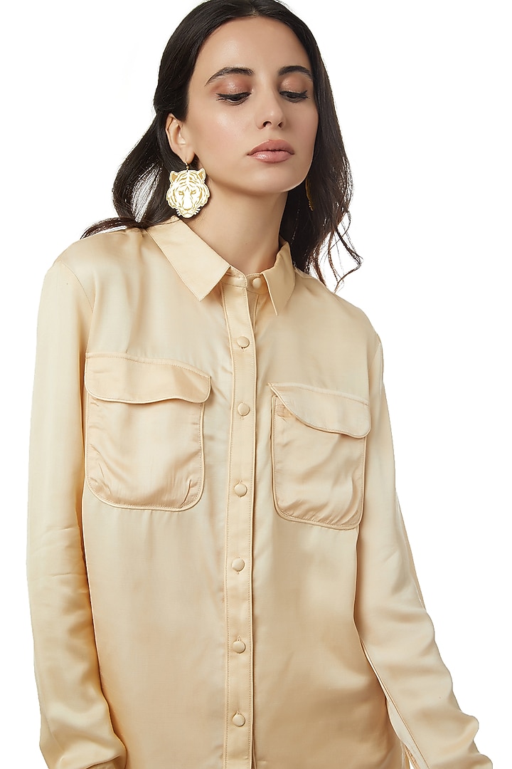 Beige Pants Set by Ankita at Pernia's Pop Up Shop
