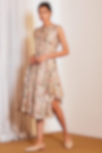 Multi Colored Flared Asymmetrical Summer Dress by Ankita at Pernia's Pop Up Shop