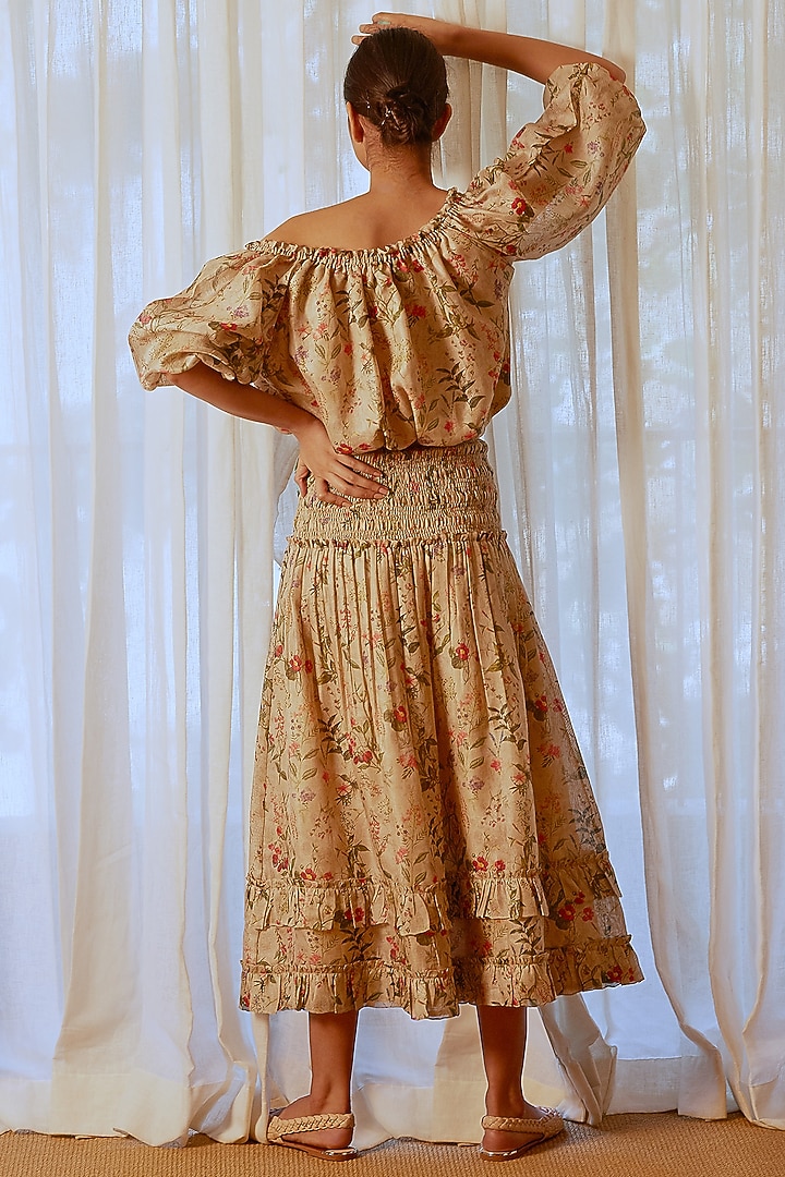Multi Colored Top With Skirt by Ankita at Pernia's Pop Up Shop