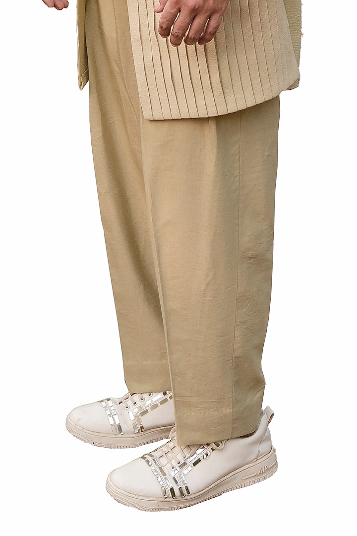 Mint Cotton Silk Pant Set by Ankur J Men at Pernia's Pop Up Shop
