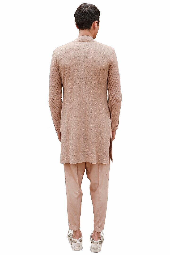 Rose Rust Cotton Silk Pant Set by Ankur J Men at Pernia's Pop Up Shop