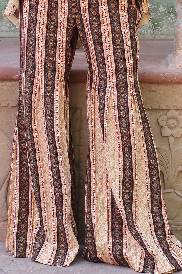 Multi-Colored Cotton Silk Overlay Jacket Set by Ankur J at Pernia's Pop Up Shop