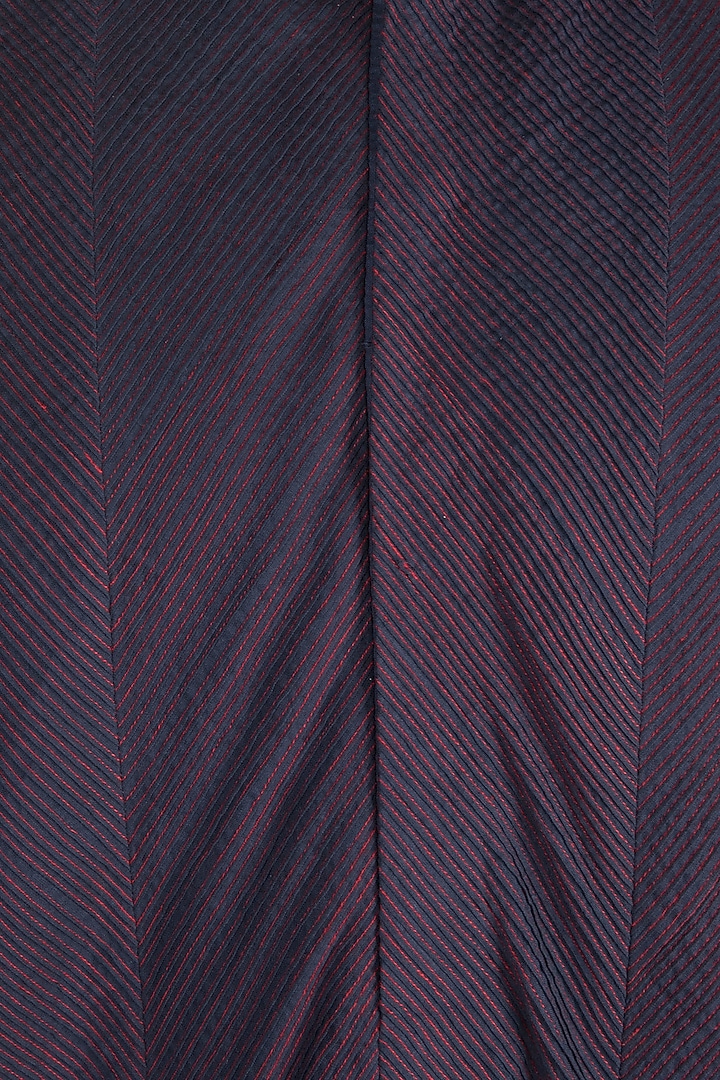 Purple Panelled Pintucks Kurta Set by Anuj Madaan at Pernia's Pop Up Shop