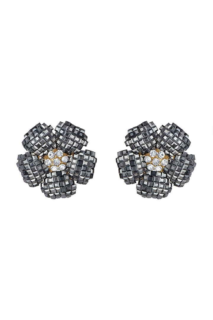 Gold Plated Mother Of Pearl Earrings by Anaqa at Pernia's Pop Up Shop
