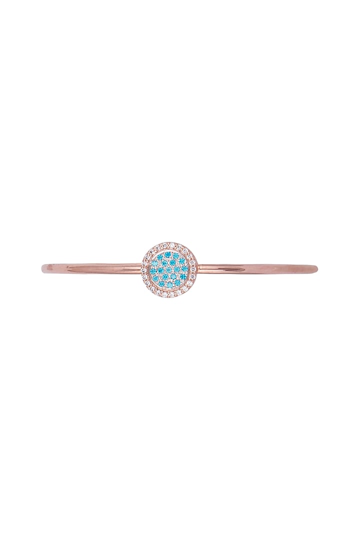 Rose Gold Plated Zirconia Bracelet by Anaqa