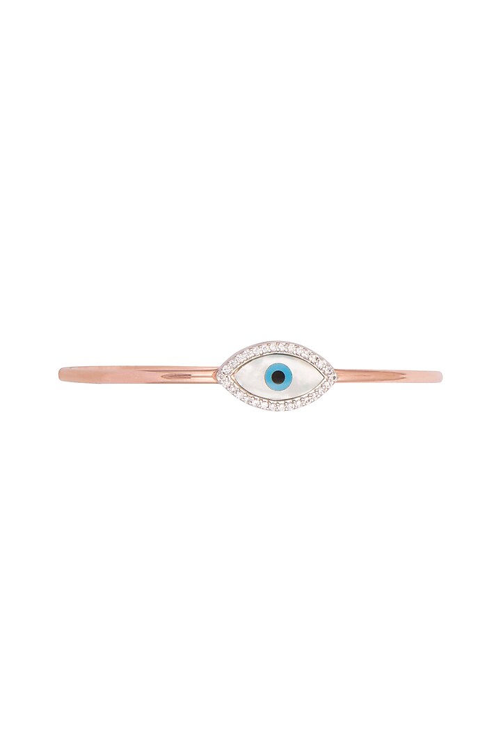 Rose Gold Plated Evil Eye Bracelet by Anaqa at Pernia's Pop Up Shop