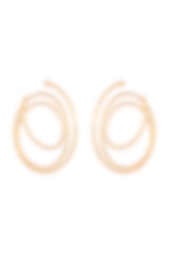 Gold Plated Hoop Earrings by Anaqa
