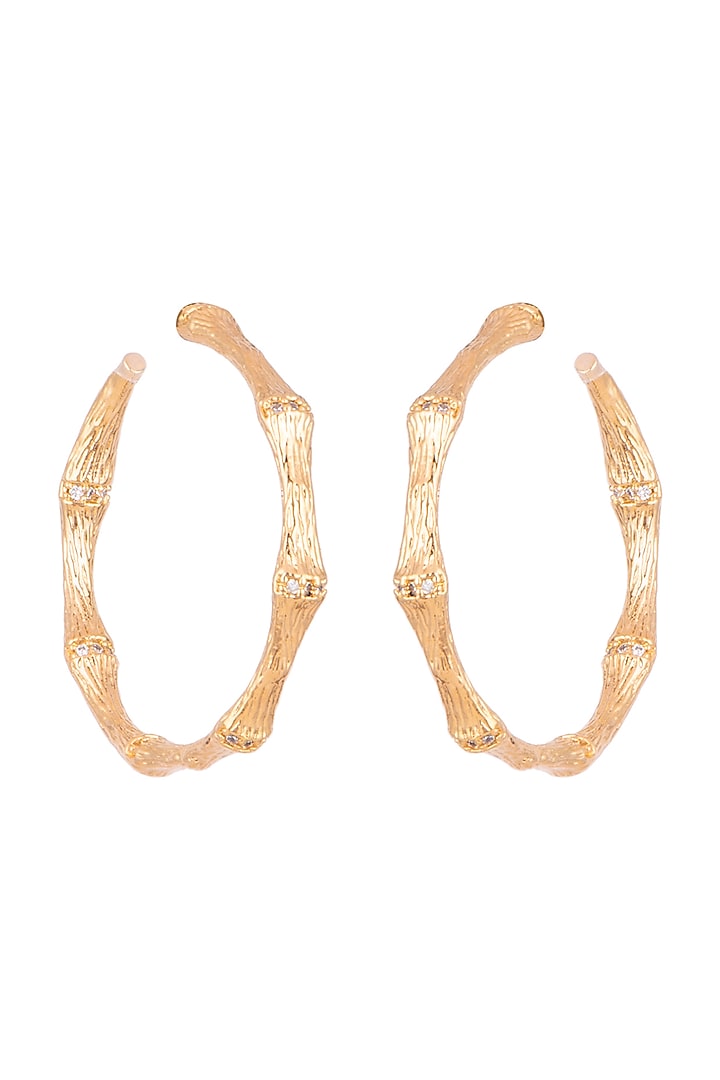 Gold Plated Earrings by Anaqa