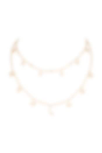 Gold Plated Cubic Zirconia Chain Necklace by Anaqa