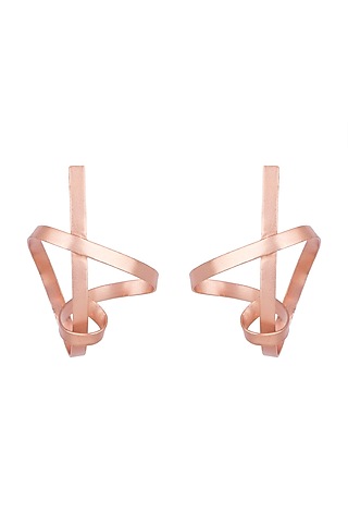 Rose Gold Plated Earrings by Anaqa