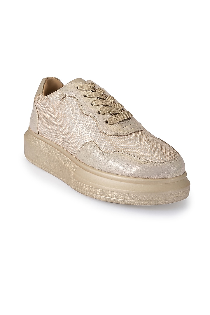 Gold Organza & Dutch Satin Shoes by Anaar at Pernia's Pop Up Shop