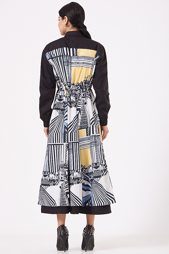 Multi Colored Printed Jacket Vacation Dress by Anurag Gupta at Pernia's Pop Up Shop
