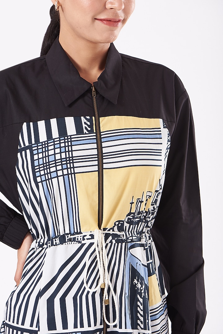Multi Colored Printed Jacket Vacation Dress by Anurag Gupta at Pernia's Pop Up Shop