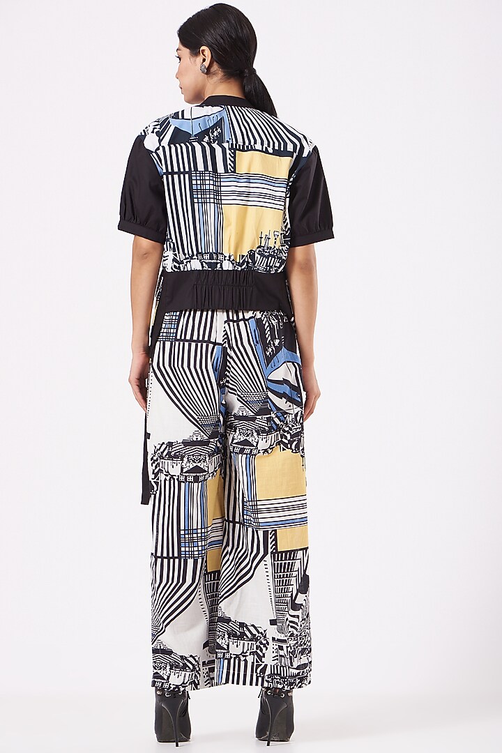 Multi Colored Printed Layered Pant Set by Anurag Gupta at Pernia's Pop Up Shop