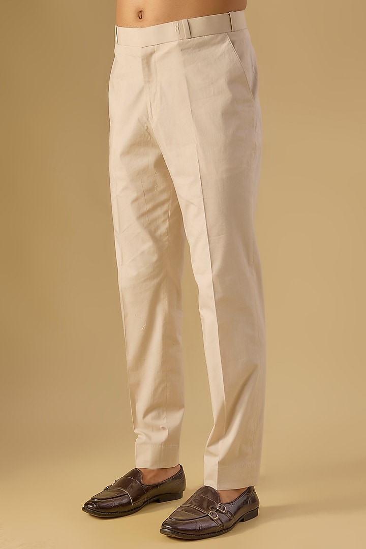 Blue Raw Silk Embroidered Groom Bandhgala Set by Anushree Reddy Men at Pernia's Pop Up Shop