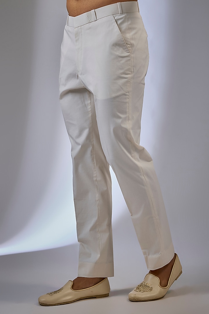 Ash Grey Raw Silk Embroidered Groom Bandhgala Set by Anushree Reddy Men at Pernia's Pop Up Shop