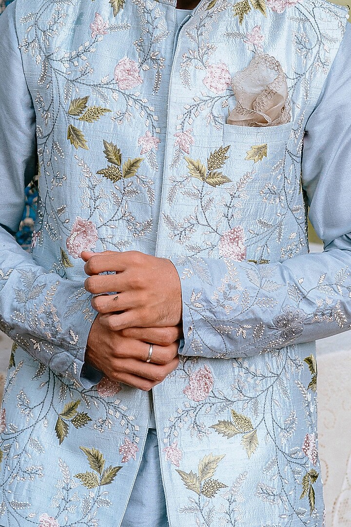 Powder Blue Bundi Set