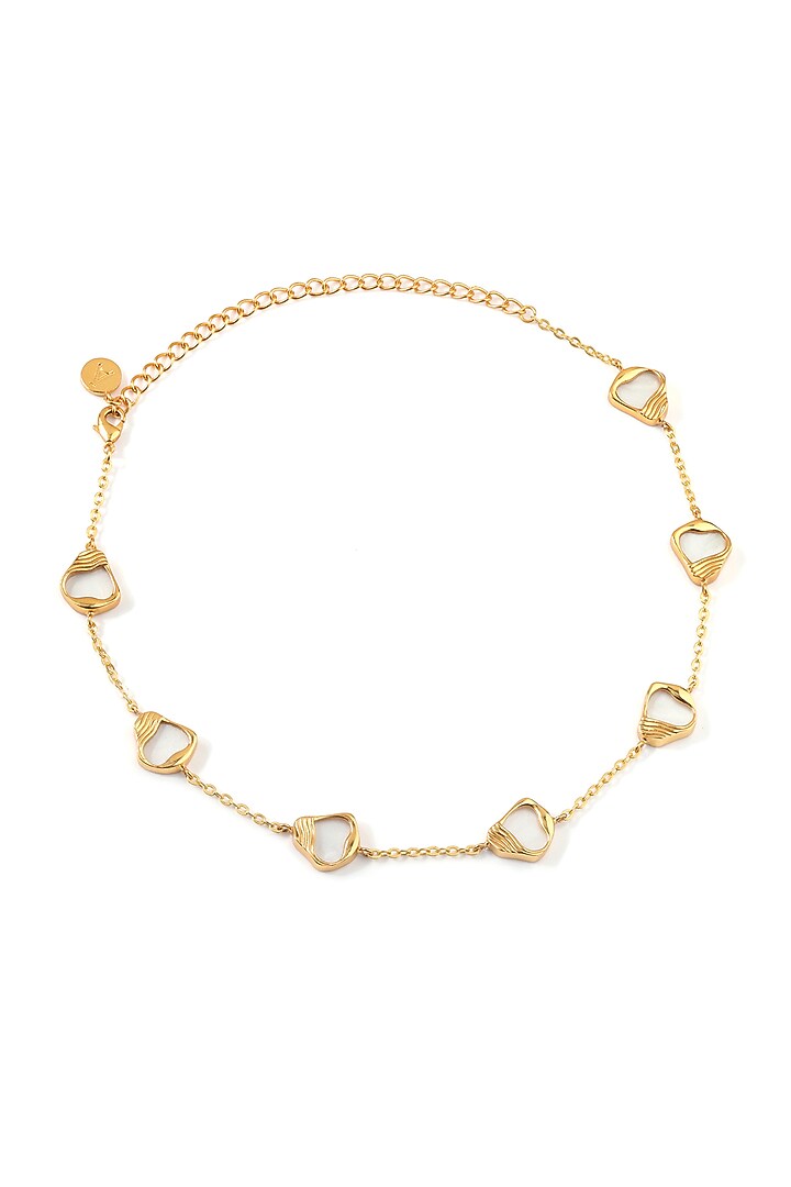 Gold Finish Pearl Ibu Necklace by Anaash at Pernia's Pop Up Shop