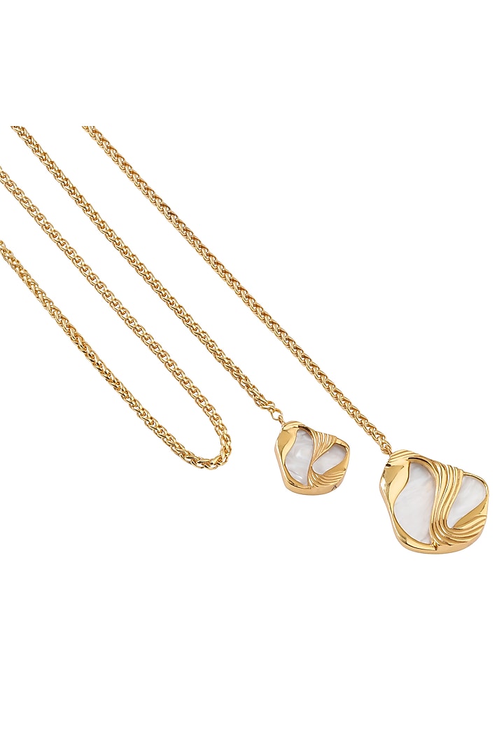 Gold Finish Pearl Pret Scarf Necklace by Anaash at Pernia's Pop Up Shop