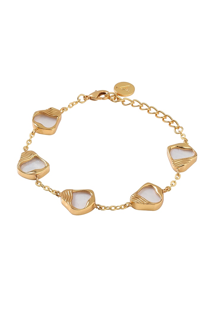 Gold Finish Pearl Ibu Bracelet by Anaash at Pernia's Pop Up Shop