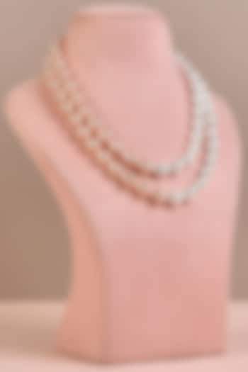 Peach & White Pearl Necklace by Anaash at Pernia's Pop Up Shop