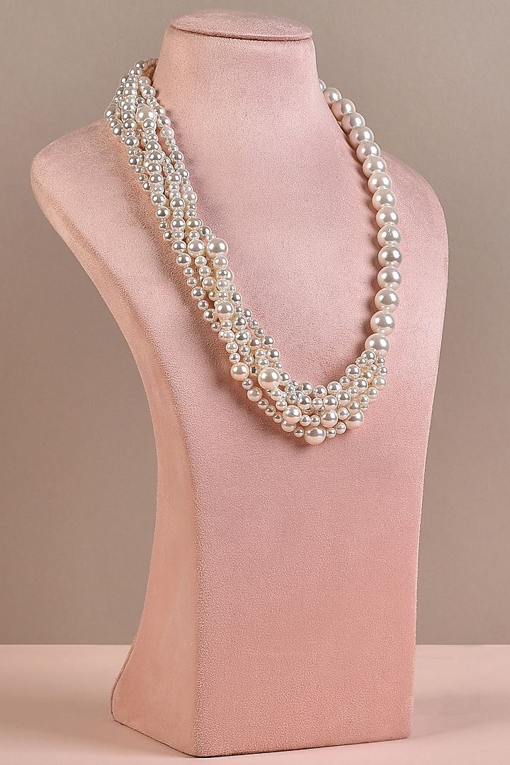 White Pearl Necklace by Anaash at Pernia's Pop Up Shop