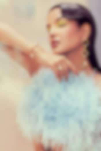 Gold Plated Pearl Dangler Earrings by Anaash at Pernia's Pop Up Shop