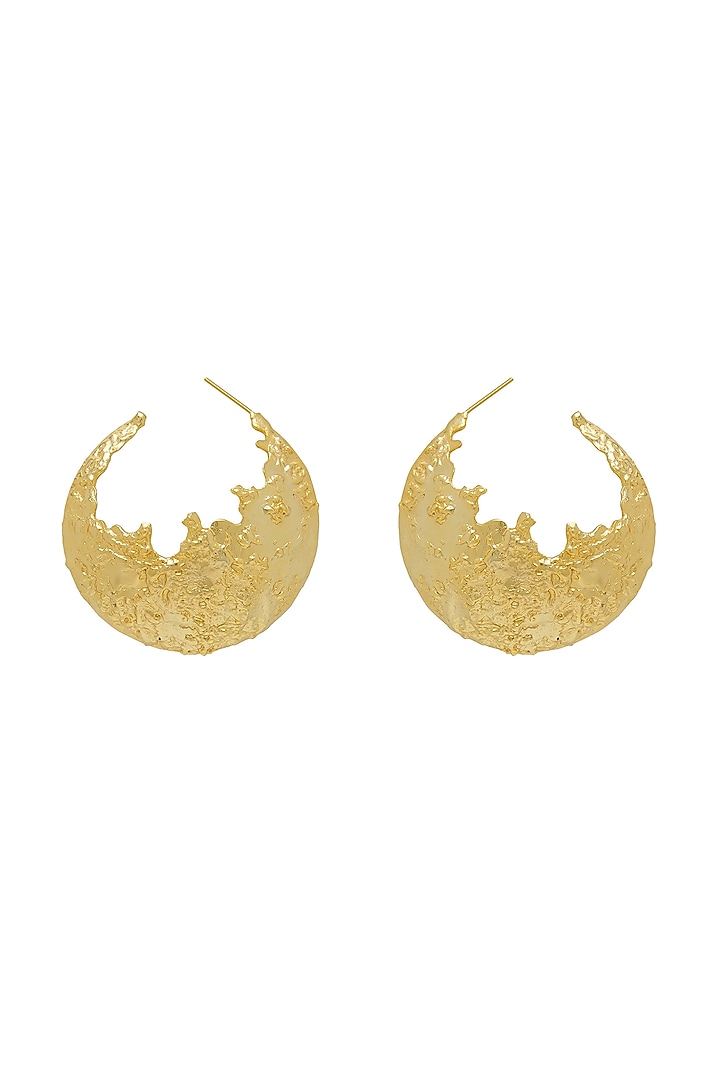 Gold Plated Moon Dust Earrings by Antarez Jewels at Pernia's Pop Up Shop