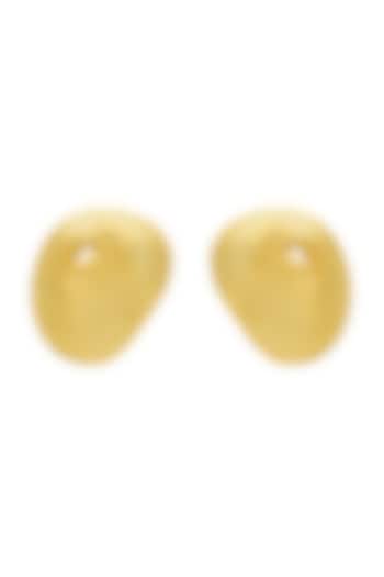 Gold Plated Stud Earrings by Antarez Jewels