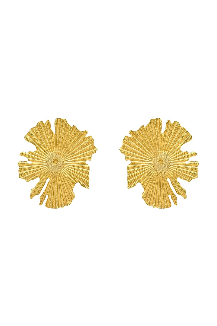 Gold Plated Spark Earrings by Antarez Jewels