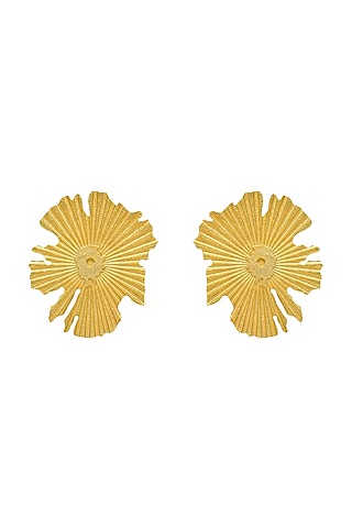 Gold Plated Spark Earrings by Antarez Jewels