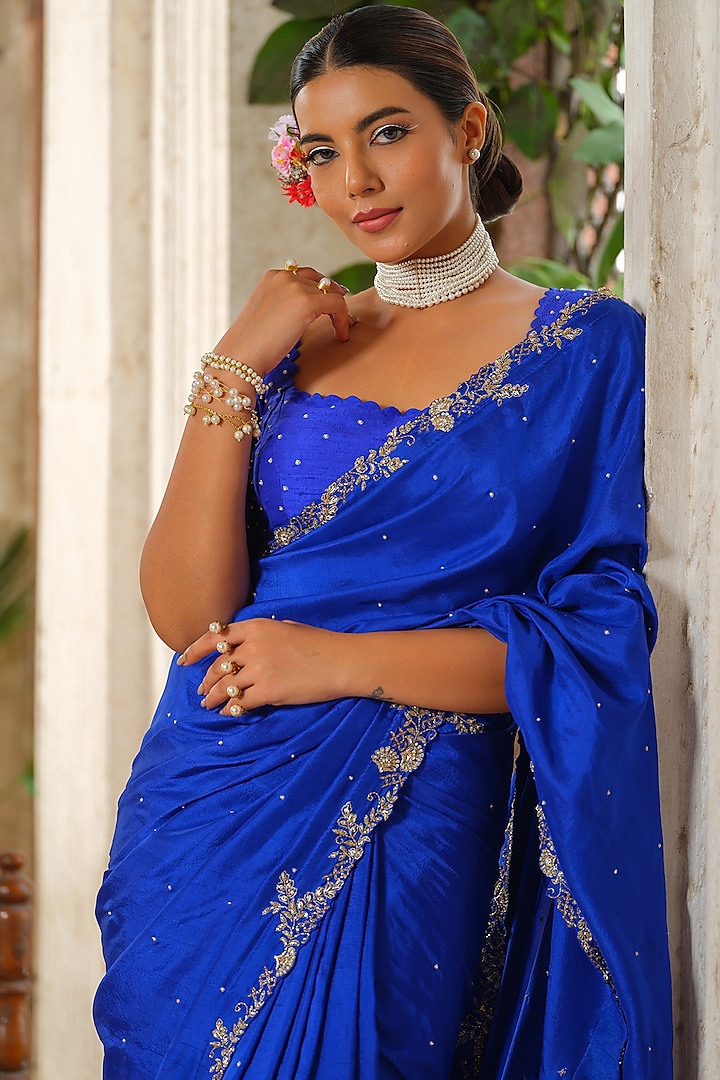 Jewellery Set Matching Jewellery For Navy Blue Saree Oxidised