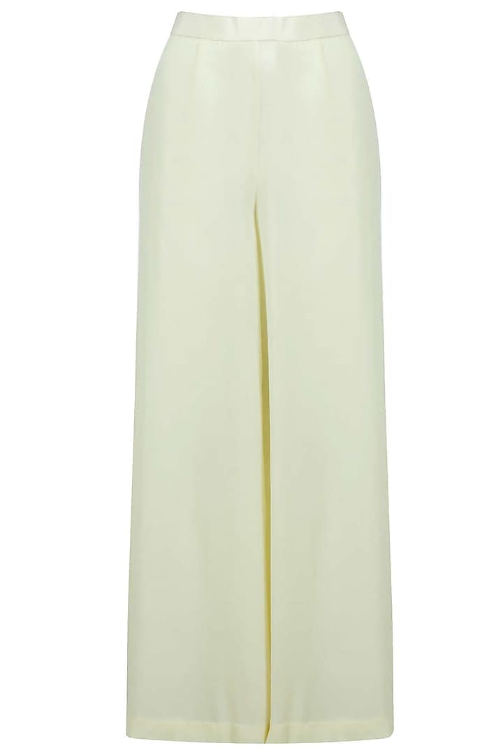 Lime green embroidered high low kurta set available only at Pernia's Pop-Up Shop.