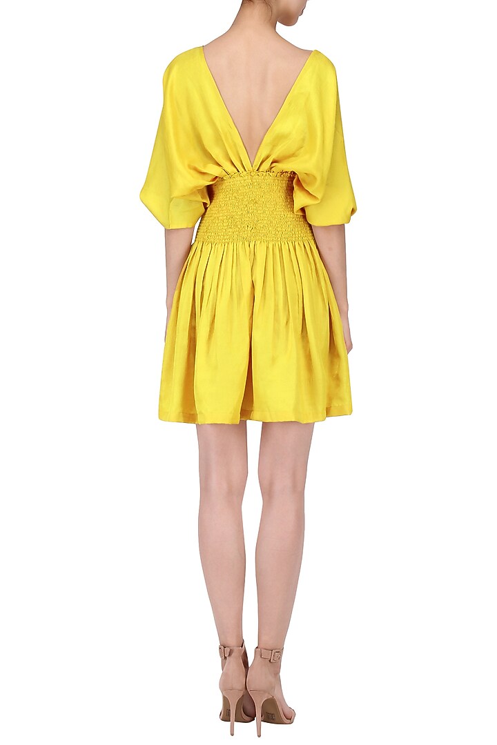Tuscan sun cape sleeves dress available only at Pernia's Pop Up Shop.