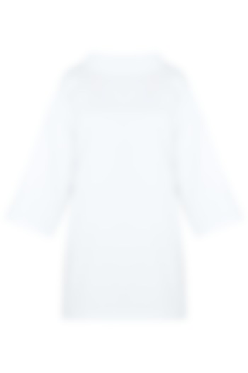 White High Neck Dress by Ankita