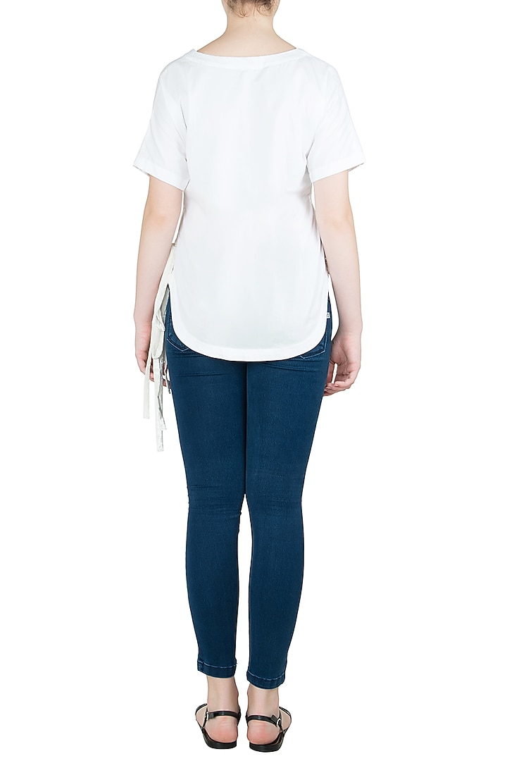 White side slit top available only at Pernia's Pop Up Shop.