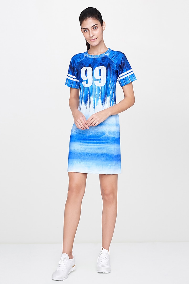 Sky Blue Sporty Dress by AND