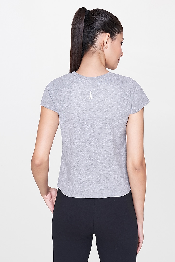 Grey Knotted T-Shirt by AND at Pernia's Pop Up Shop
