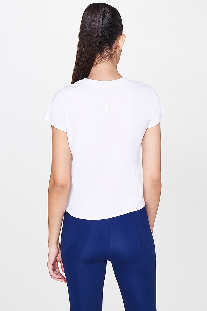 White Knotted T-Shirt by AND at Pernia's Pop Up Shop