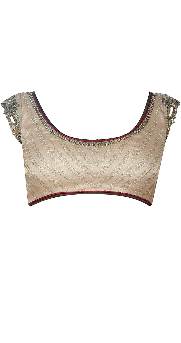 Gold tissue overlay lehenga sari available only at Pernia's Pop-Up Shop.