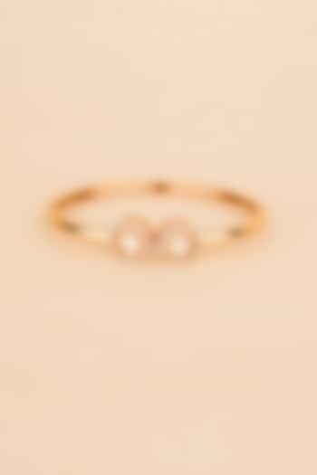 Gold Plated Kundan Polki Cuff by Anjali Jain Jewellery at Pernia's Pop Up Shop