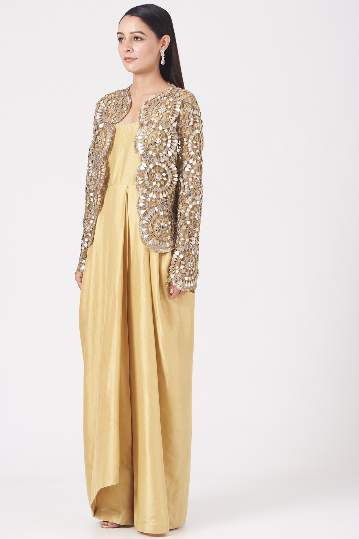 Long Formal Jacket Dress for the Mother of the Bride– sheerdreamz