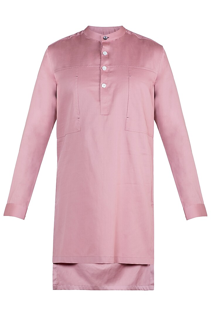 Mellow Rose Patched Pocket Kurta by Ananke