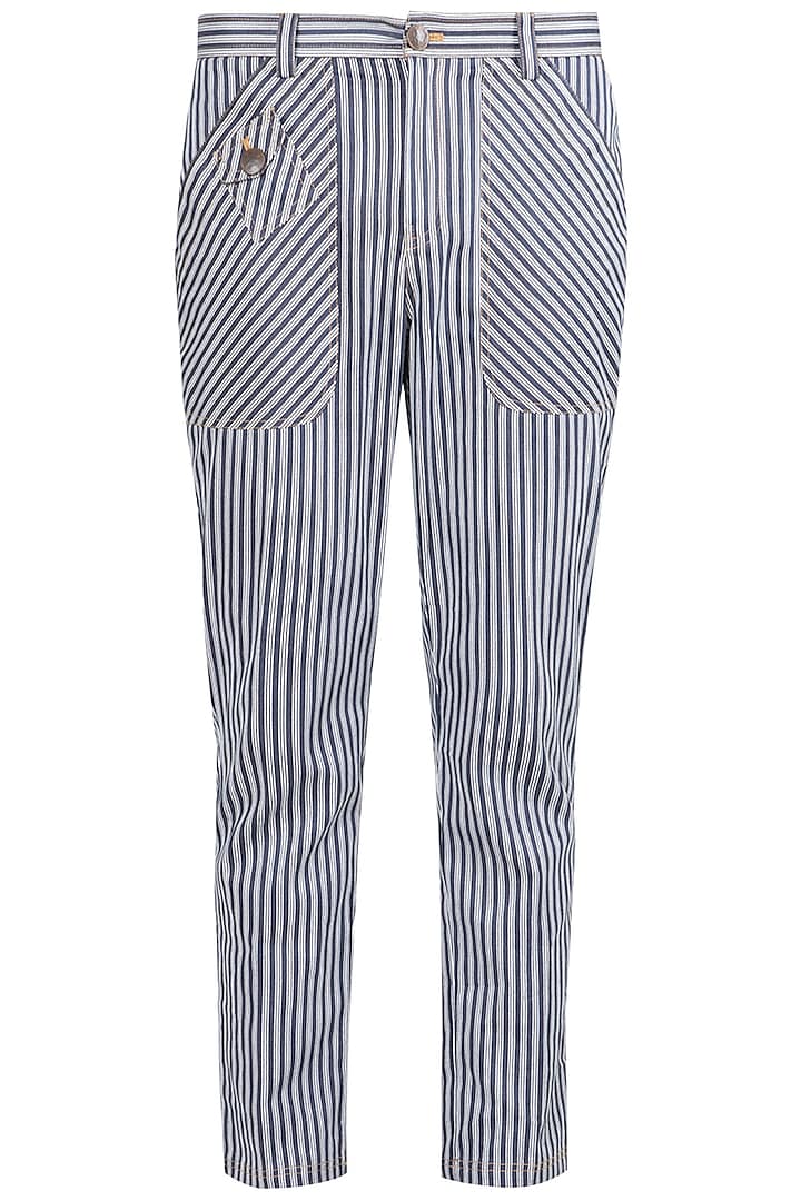 Black & White Striped Pants by Ananke