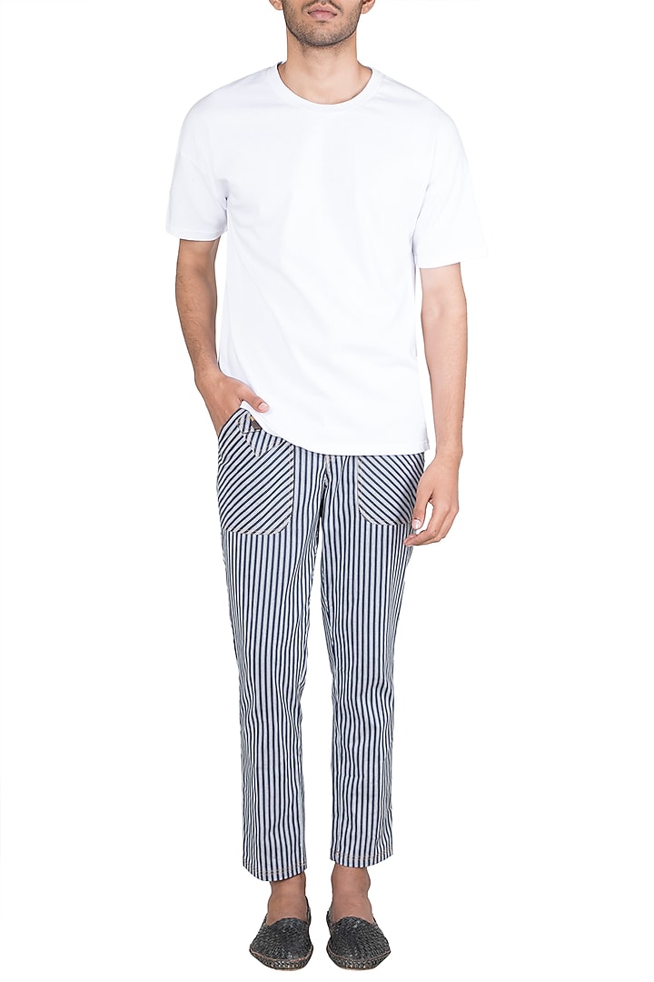 Black & White Striped Pants by Ananke at Pernia's Pop Up Shop