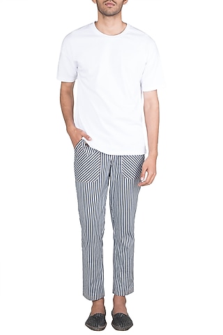 Black & White Striped Pants by Ananke