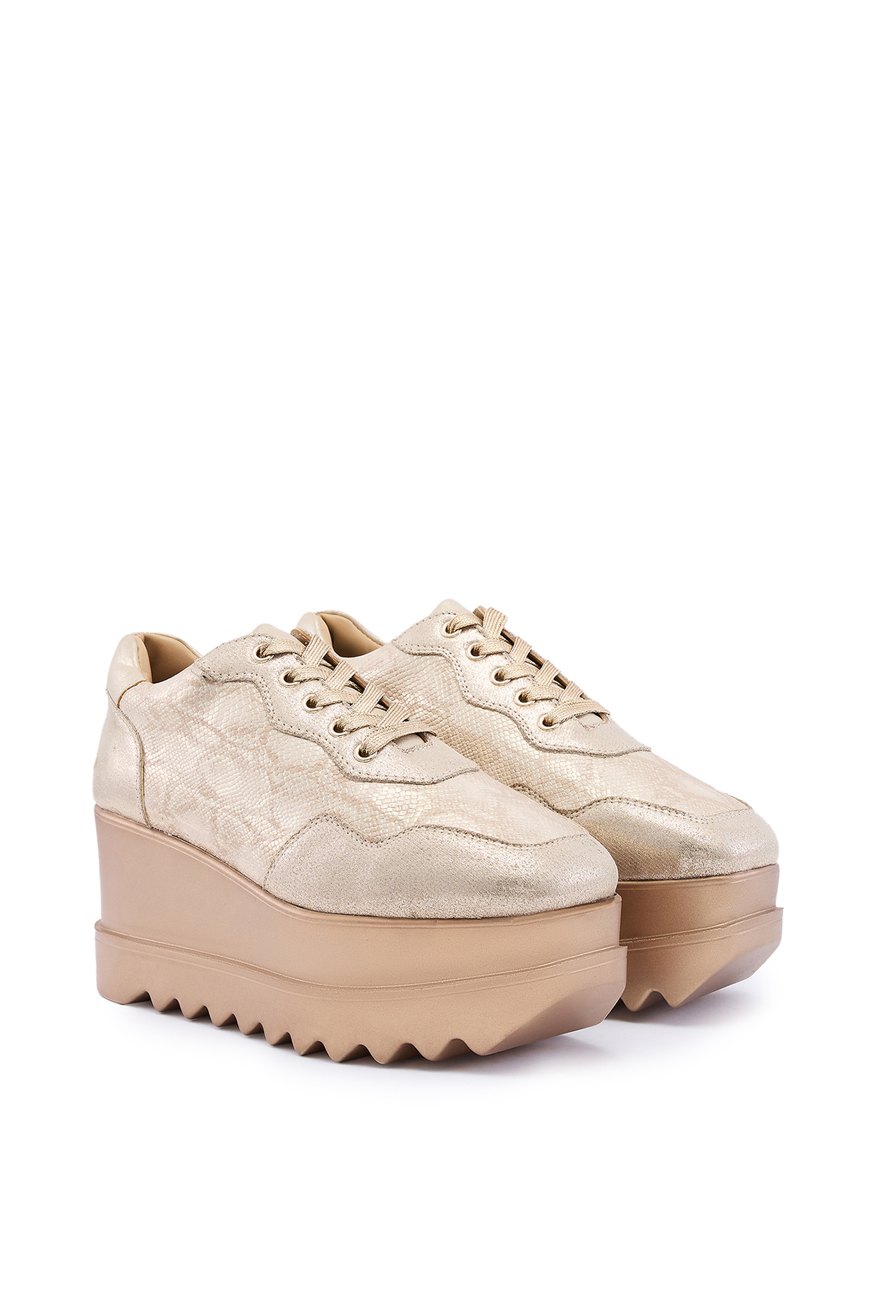 Rose Gold PU Shoes by Anaar at Pernia's Pop Up Shop