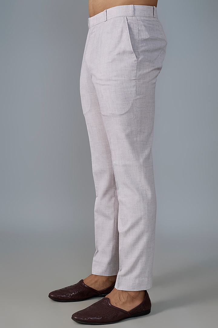 Powder Blue Raw Silk Floral Boota Work Groom Indowestern Set by Anushree Reddy Men at Pernia's Pop Up Shop