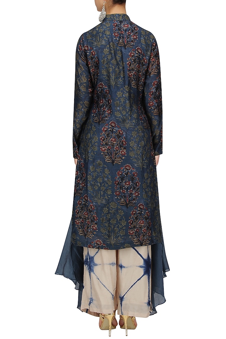 Blue printed top and palazzo pants set available only at Pernia's Pop Up Shop.
