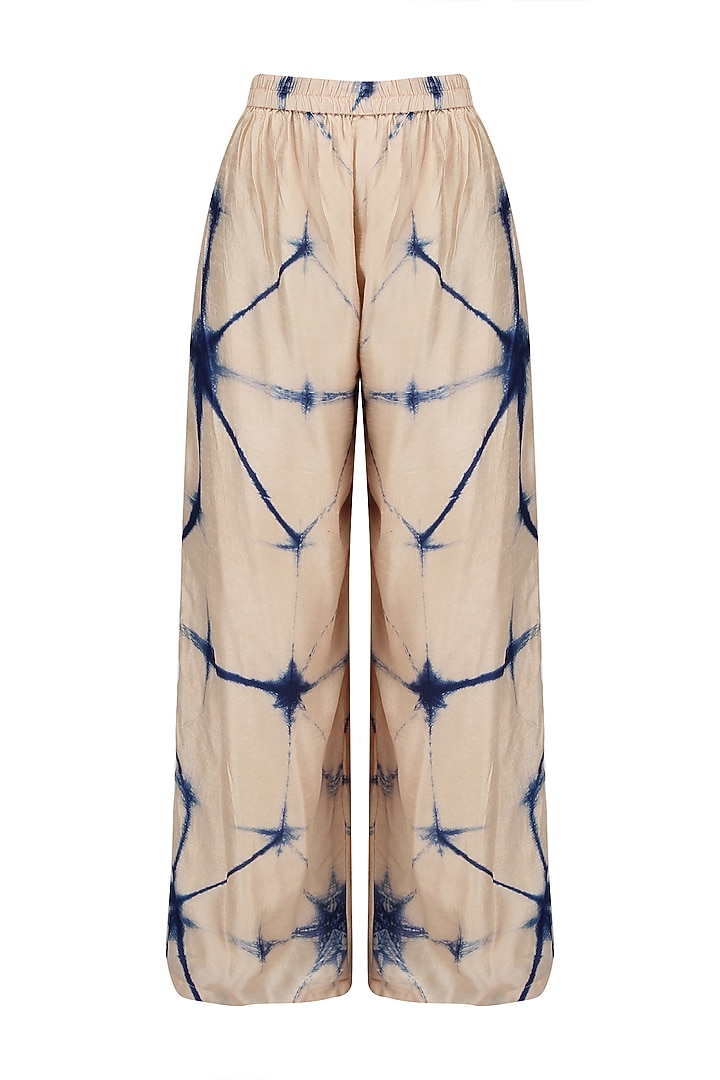 Blue printed top and palazzo pants set available only at Pernia's Pop Up Shop.
